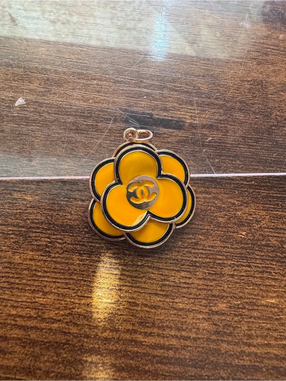 Chanel Camellia yellow vintage charm